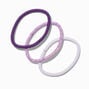 Mixed Purples Lurex Hair Ties - 12 Pack,