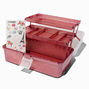 Pink Glitter Storage Box with Paris Stickers,