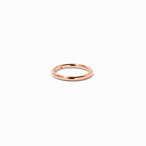 18K Rose Gold Plated 18G Titanium Hoop Nose Ring,