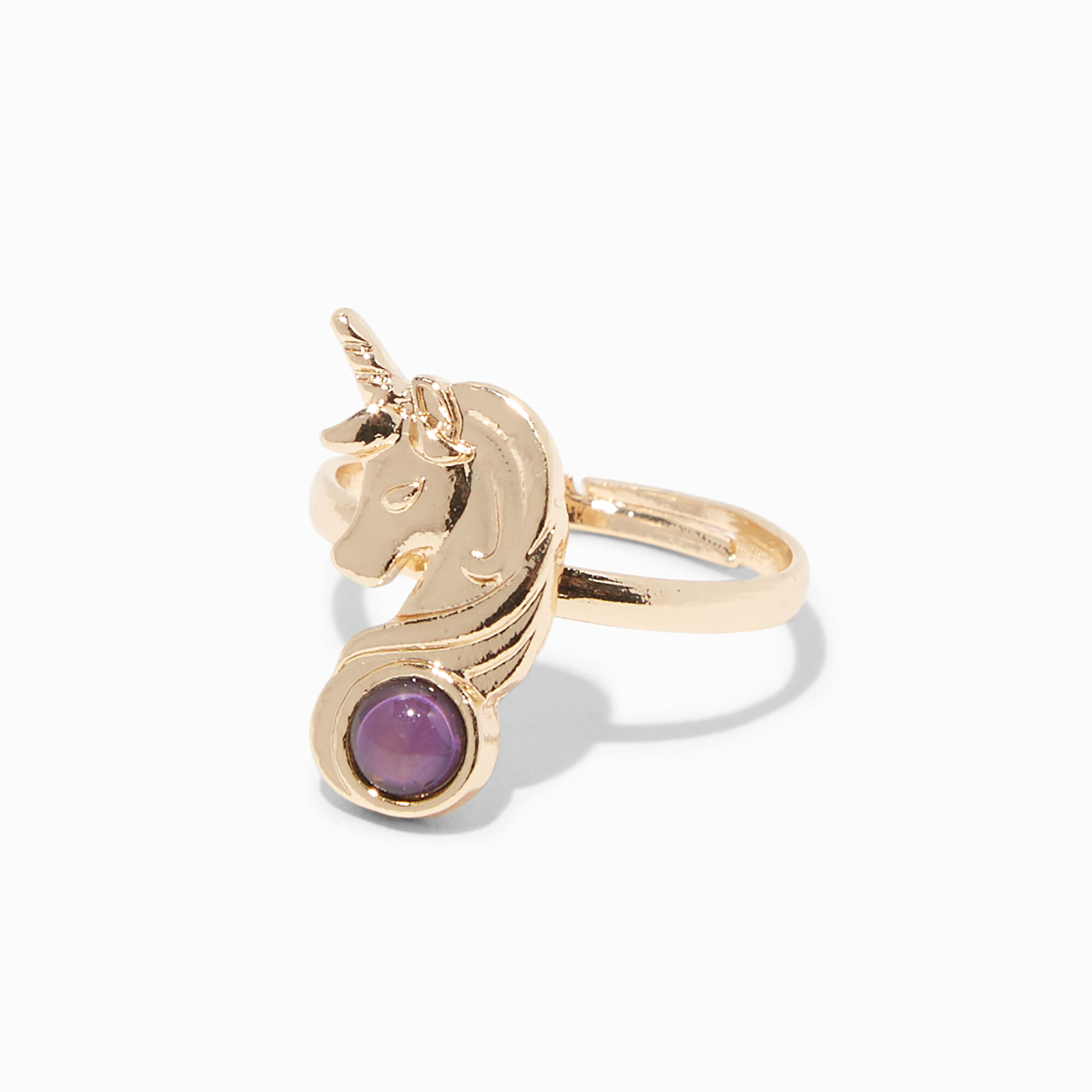 Bague d humeur licorne couleur doree