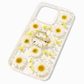 Daisy Ring Holder Protective Phone Case - Fits iPhone 14 Pro Max,