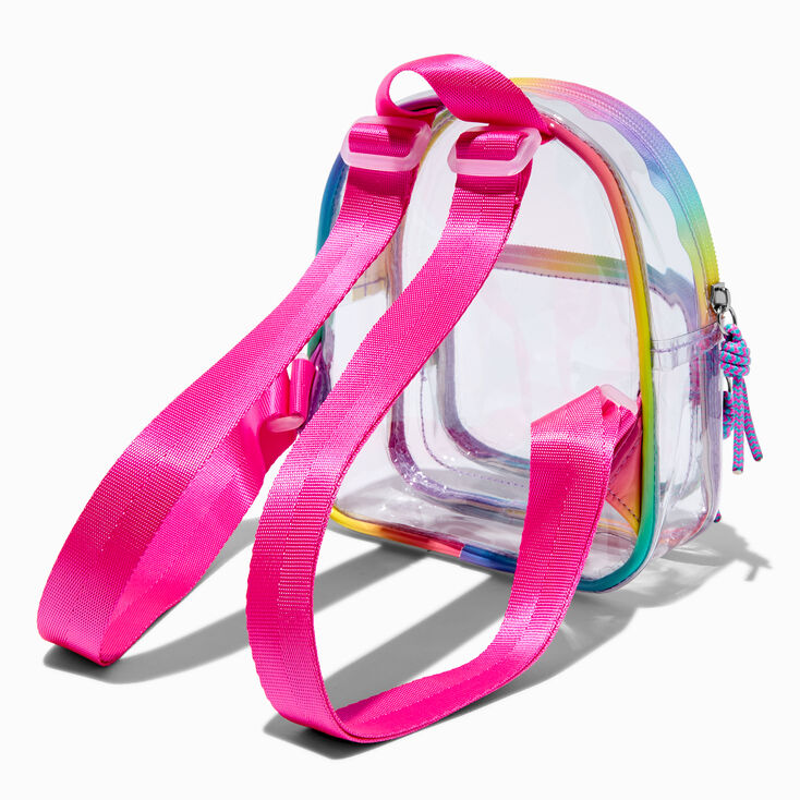 Clear Rainbow Small Backpack,