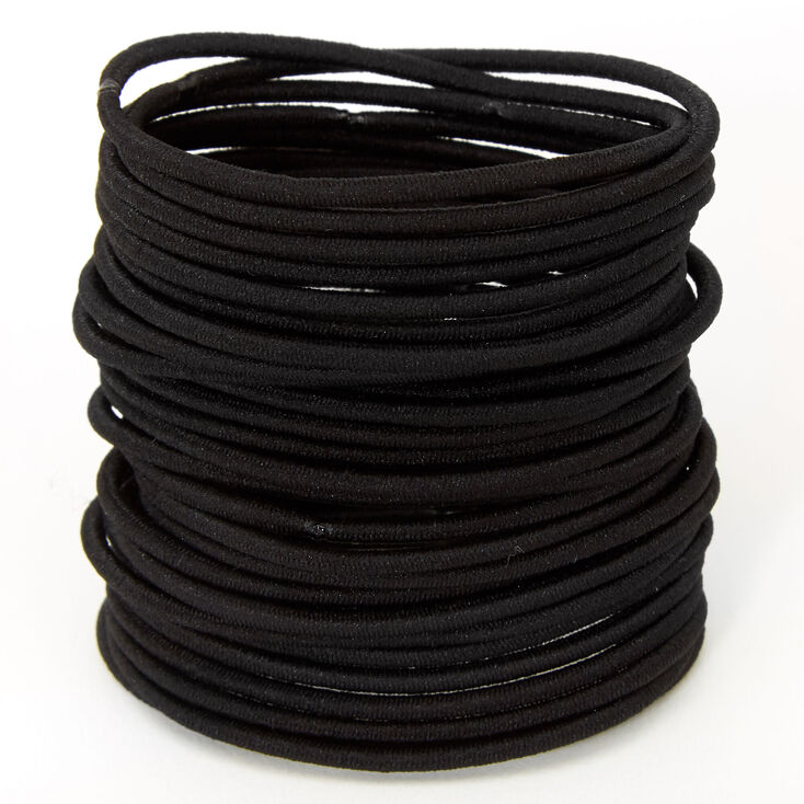 Black Lurex Hair Ties - 30 Pack,