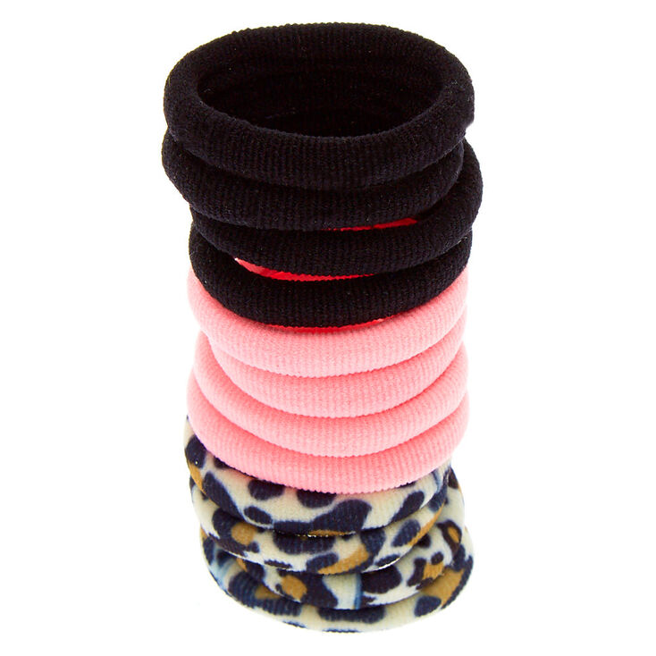 Claire&#39;s Club Leopard Print Hair Bobbles - 12 Pack,