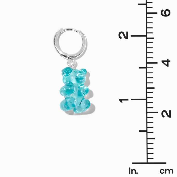 Blue Gummy Bears&reg; 15MM Huggie Hoop Drop Earrings,