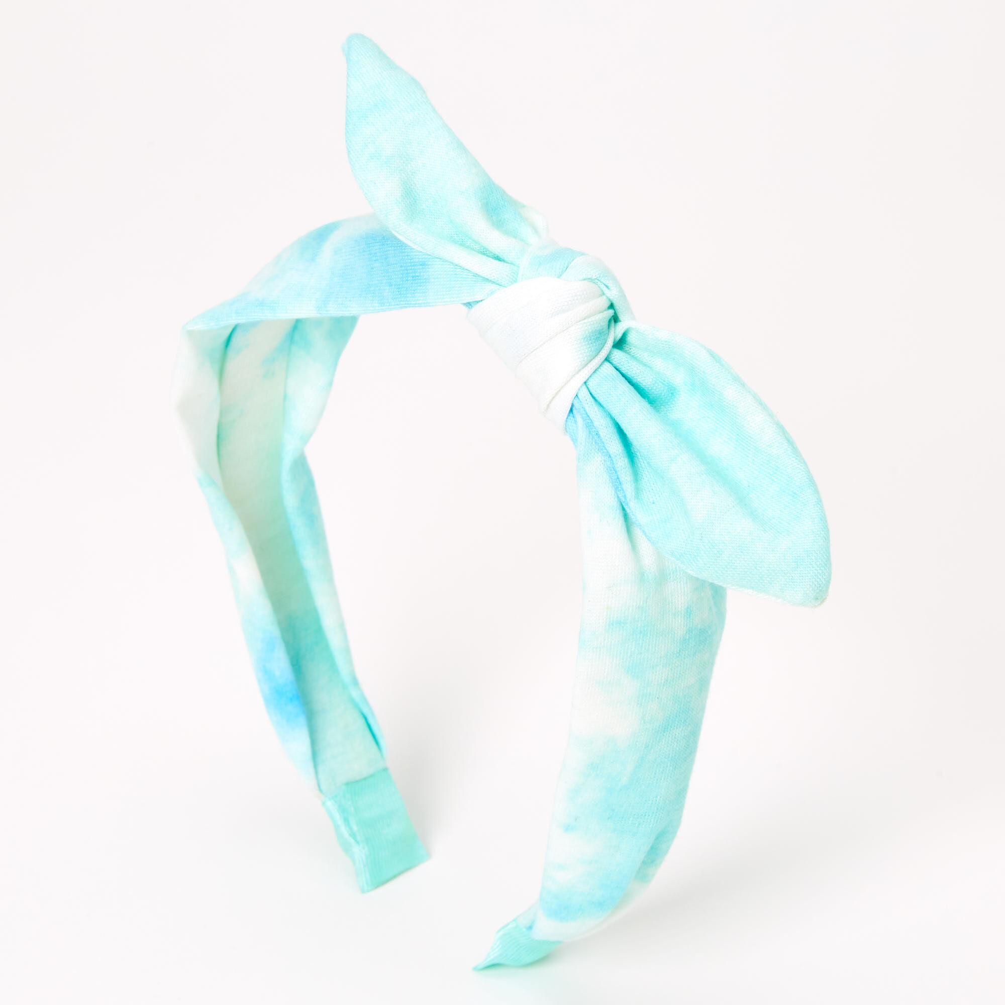 Tie Dye Knotted Bow Headband Mint Claire S Us