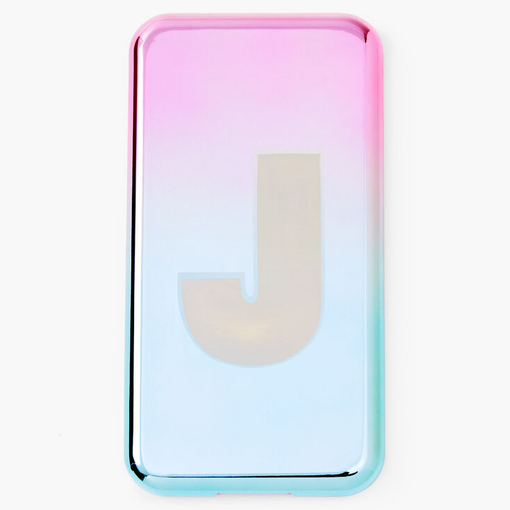 Ombre Initial Cellphone Makeup Palette - J, Blue,