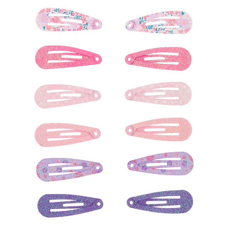 Claire&#39;s Club Mini Snap Hair Clips - 12 Pack,