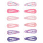 Claire&#39;s Club Mini Snap Hair Clips - 12 Pack,