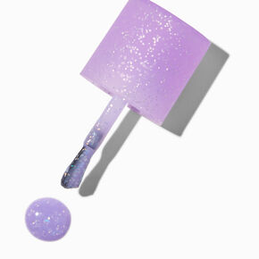 Matte Effect Vegan Nail Polish - Lilac Glitter,