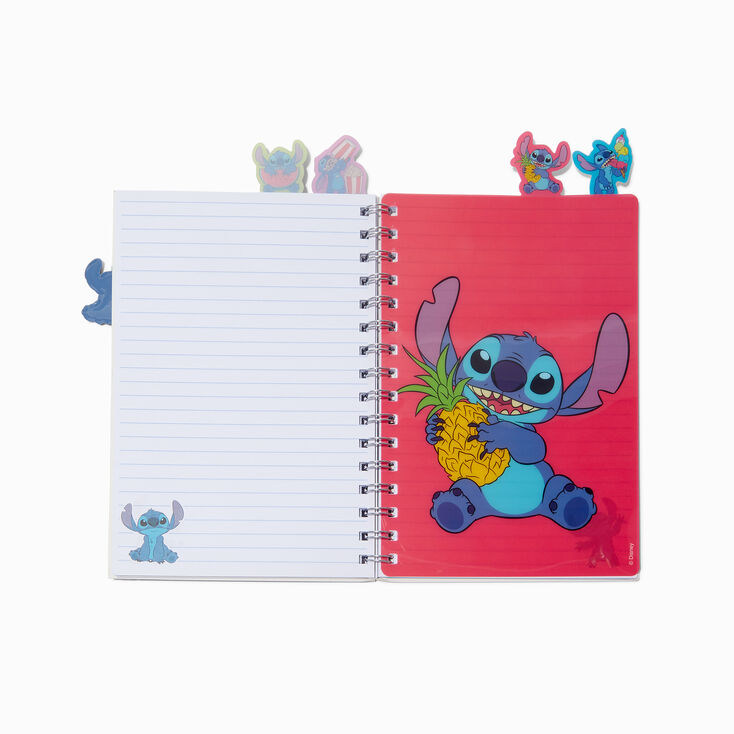 Disney Stitch Claire&#39;s Exclusive Foodie Shaker Spiral Notebook,