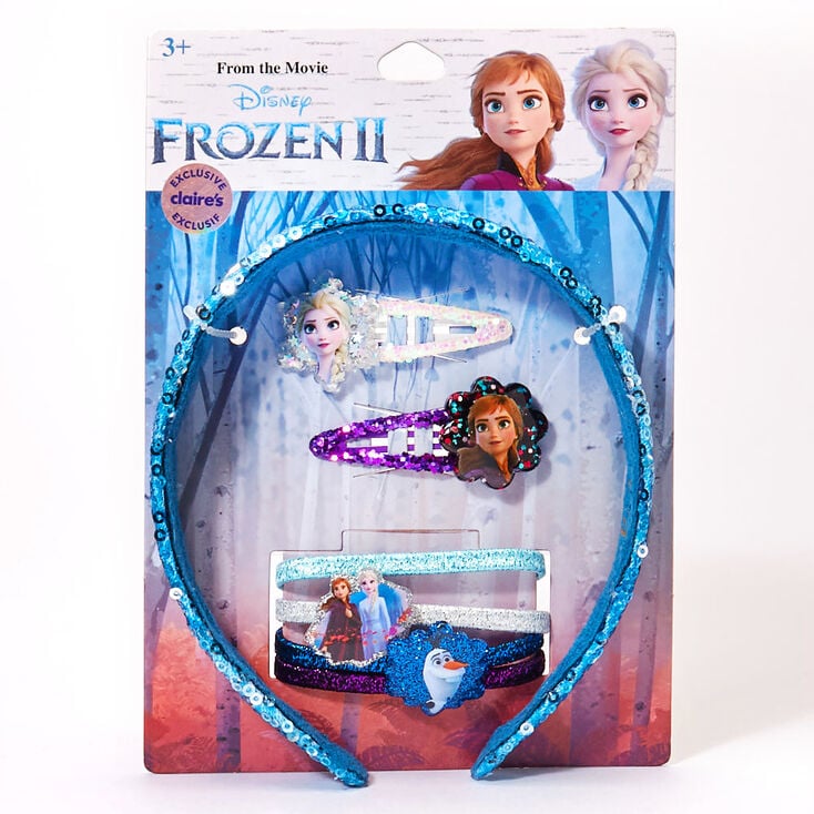 Claire's Lot d'accessoires pour cheveux La Reine des Neiges 2 de ©Disney, lot de 7 articles