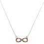 Rainbow Infinity Pendant Necklace,