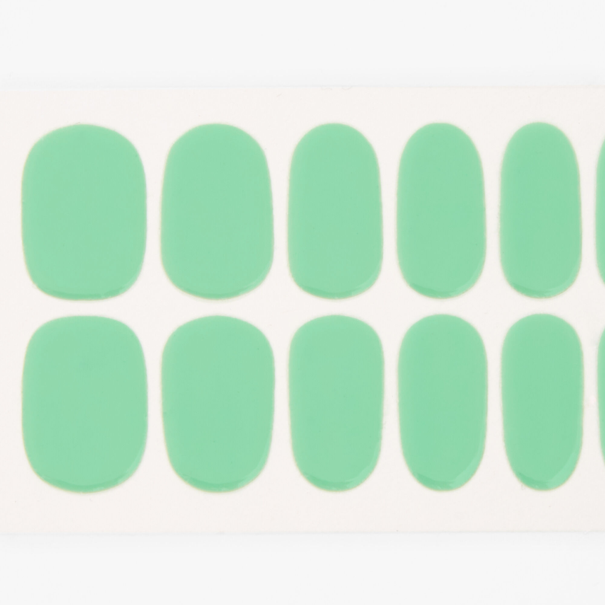 Mint Green Vegan Nail Wraps Set - 24 Pack,