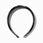 Black Plaid Headband,