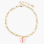 Pink Butterfly Gold Chain Anklet,
