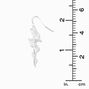Silver Dagger Snake 1&quot; Drop Earrings,