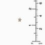 C LUXE by Claire&#39;s 18kt Gold Plated Cubic Zirconia Flower Stud Earrings,