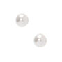 C LUXE by Claire&#39;s Sterling Silver 4mm Glass Pearl Stud Earrings,