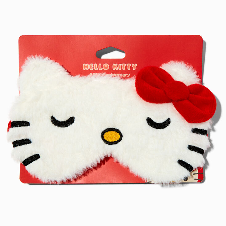Hello Kitty&reg; 50th Anniversary Claire&#39;s Exclusive Furry Sleeping Mask,