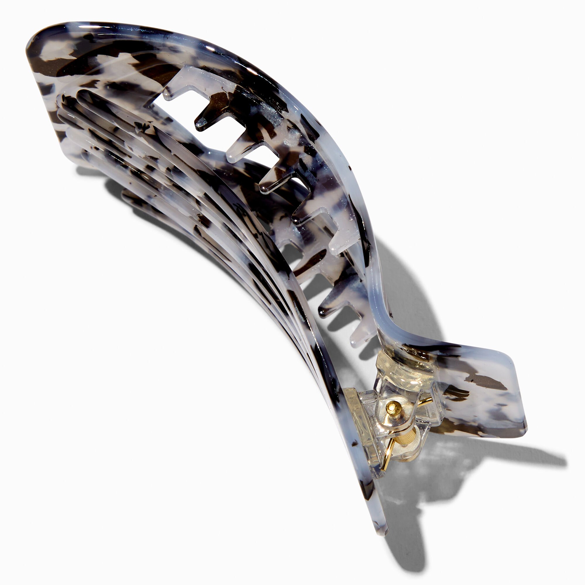 Gray Tortoiseshell Yoga Hair Claw,