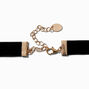 Gold-tone Pearl Statement Black Choker Necklace,