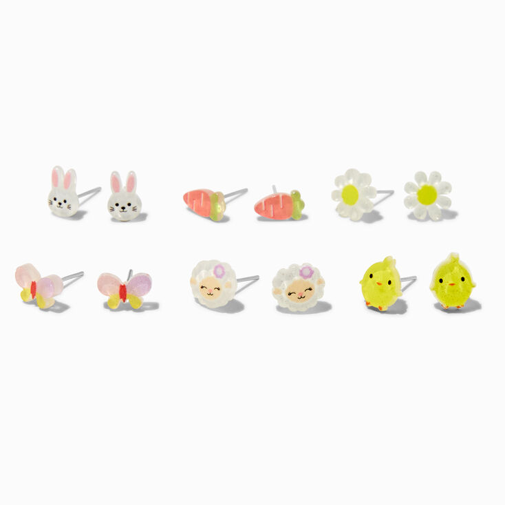 Easter Stud Earrings - 6 Pack,