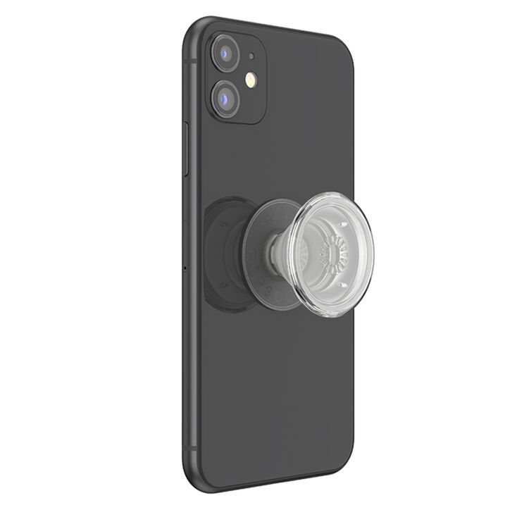 PopSockets PopGrip - Clear Silver,