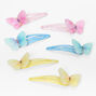 Barrettes clic clac motif papillon paillet&eacute; pastel Claire&#39;s&nbsp;Club - Lot de 6,