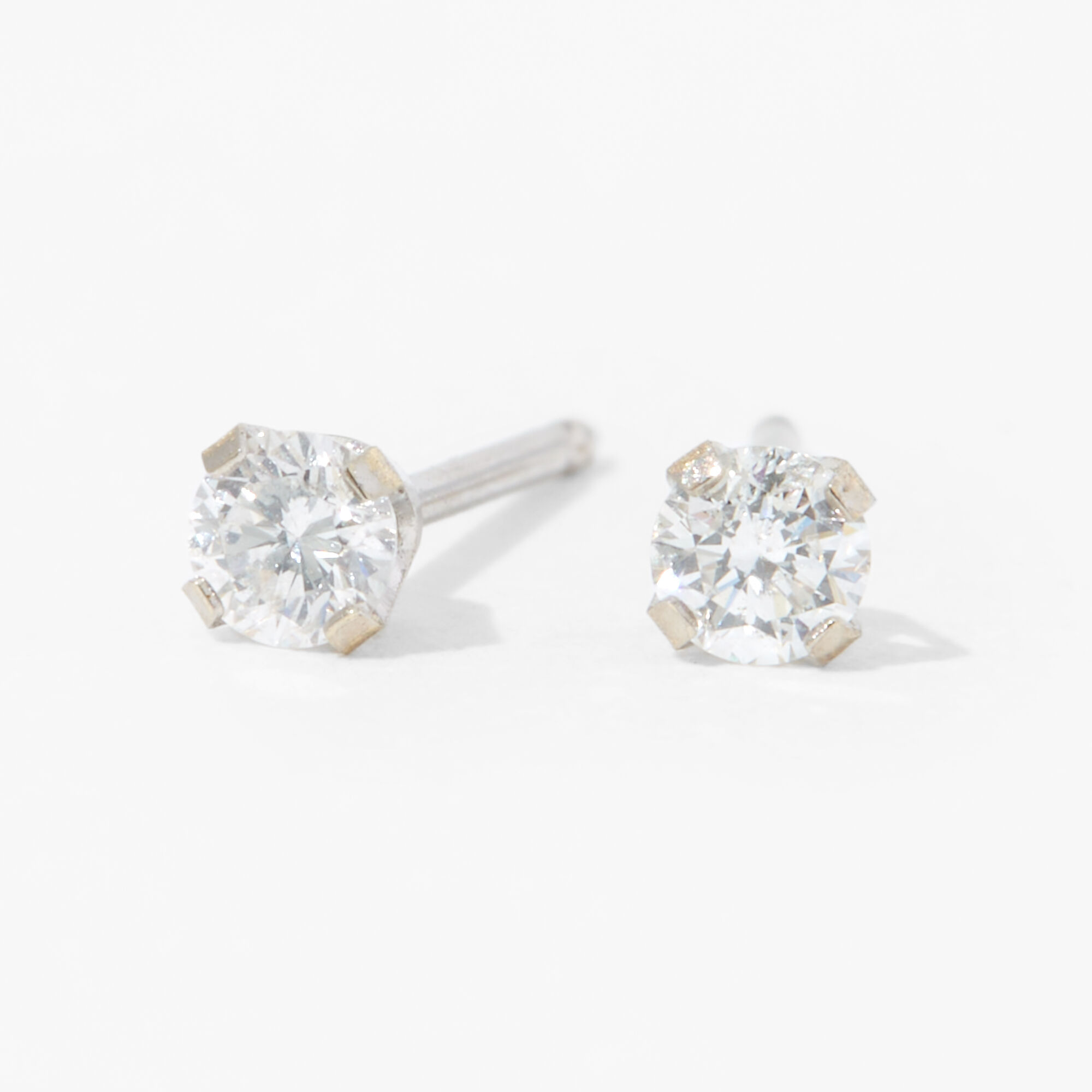 Diamond earrings claire's hot sale