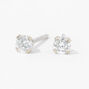 14kt White Gold 0.2 ct tw Diamond Studs Ear Piercing Kit with Ear Care Solution,