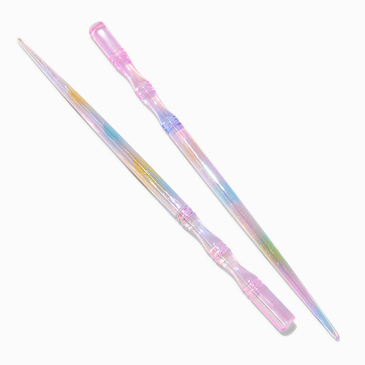 Holographic Hair Sticks - 2 Pack,