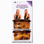LocALoc&reg; Bandables Tortoiseshell Hair Combs - Brown, 2 Pack,