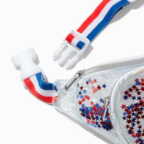 Stars &amp; Stripes Clear Belt Bag,