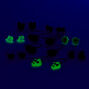 Halloween Glow In The Dark Assorted Earrings with Pumpkins, Cats, Candy Corn &amp; More - 9 Pack,