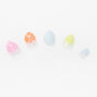 Clear Daisy Stiletto Press On Vegan Faux Nail Set &#40;24 Pack&#41;,