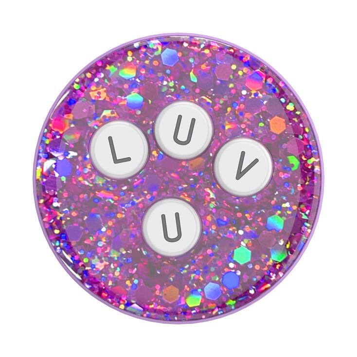 PopSockets&reg; PopGrip - Alphabet Soup LUV U,