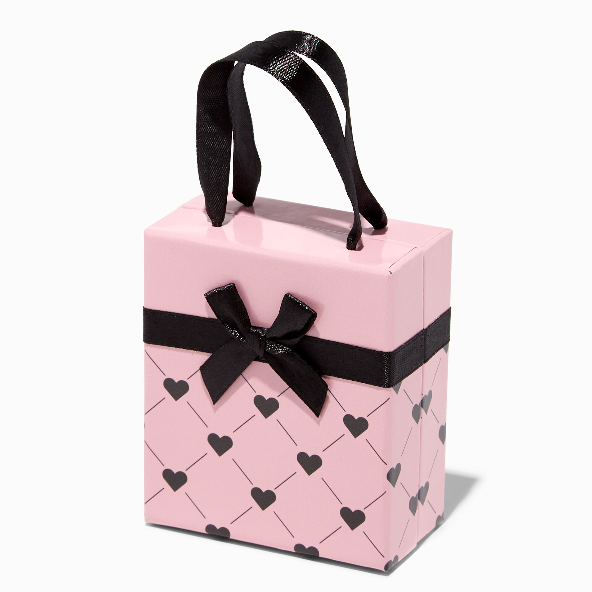 View Claires Medium Heart Quilted Gift Box Pink information