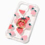 Strawberry Glitter Ring Holder Protective Phone Case - Fits iPhone&reg; 13/14/15,