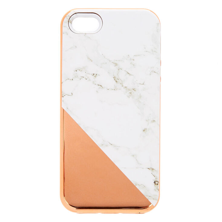Rose Gold Marble Protective Phone Case Fits Iphone 6 7 8 Se