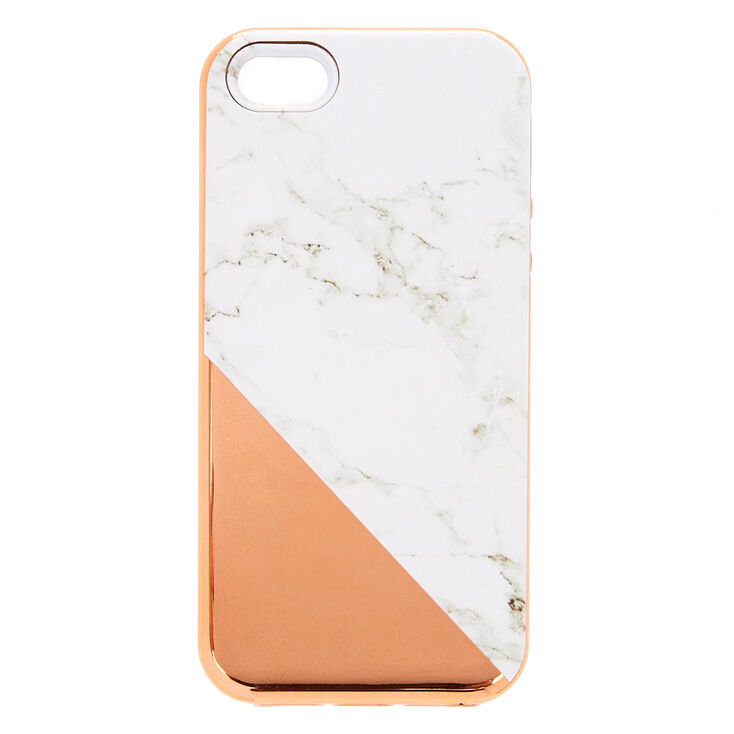 Rose Gold Marble Protective Phone Case - Fits iPhone 6/7/8,