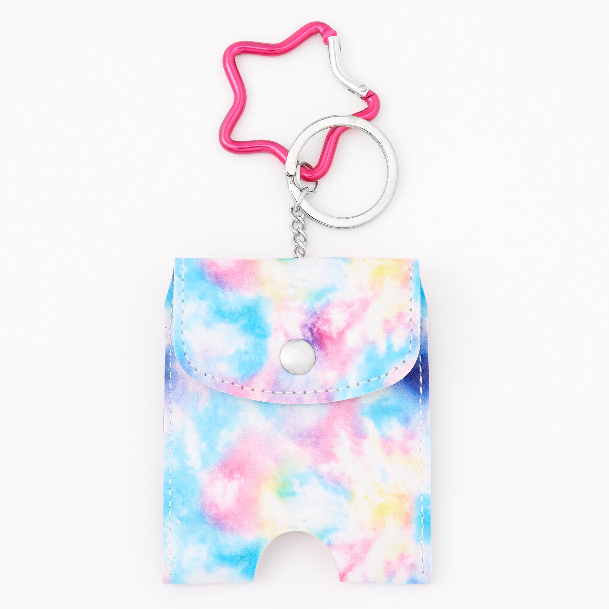 Tie Dye Hand Sanitiser Pouch Keychain,