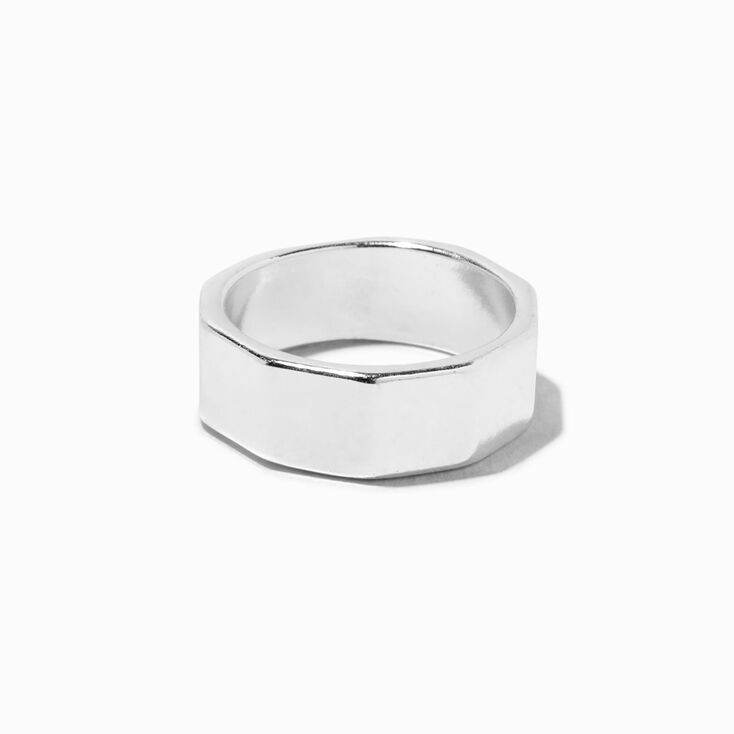 Silver Industrial Nut Ring,