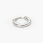 Silver 18G Opal Anti-Tragus Clicker Hoop Earring,
