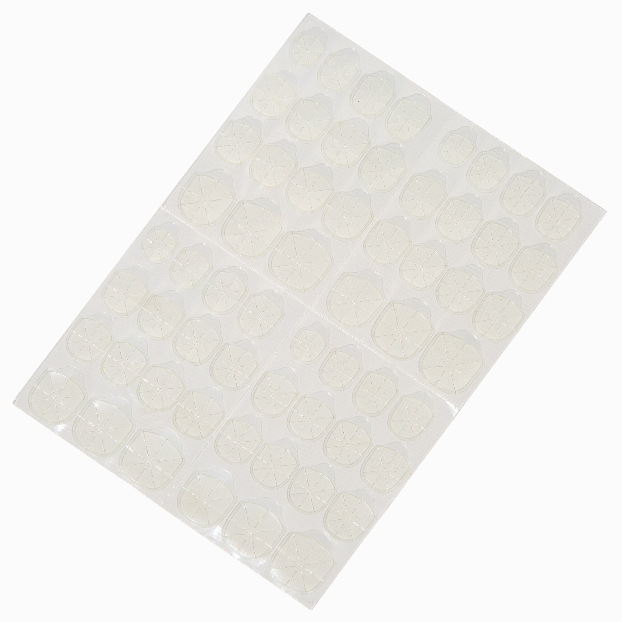 Vegan Faux Nail Clear Adhesive Tabs - 60 Pack,