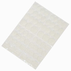Vegan Faux Nail Clear Adhesive Tabs - 60 Pack,