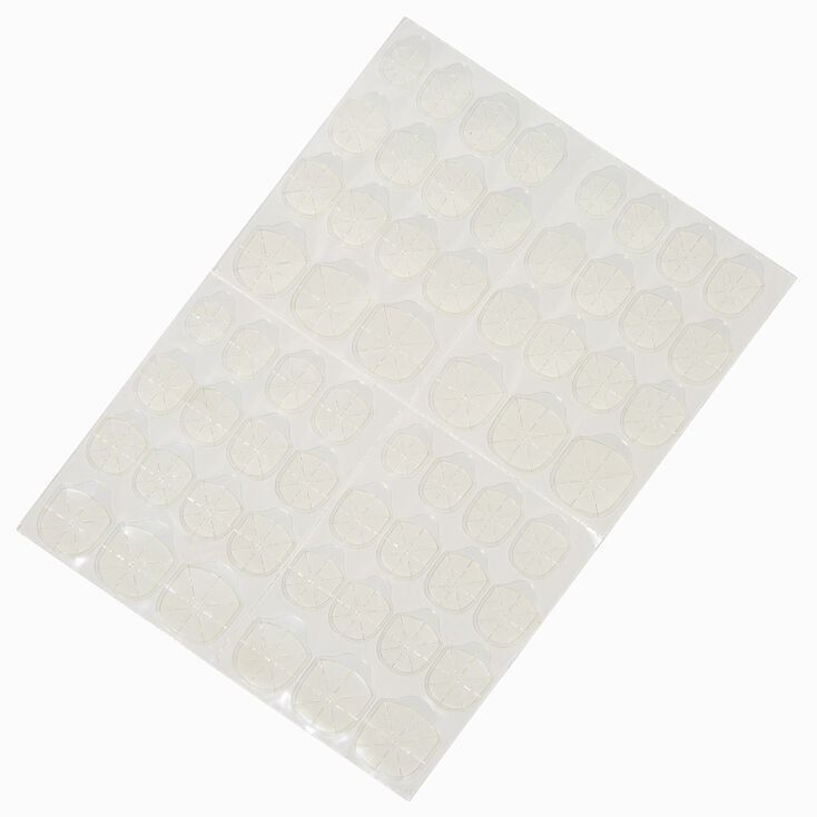Vegan Faux Nail Clear Adhesive Tabs - 60 Pack,