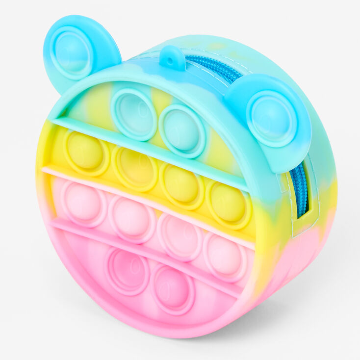Rainbow Bear Popper Jelly Coin Purse,