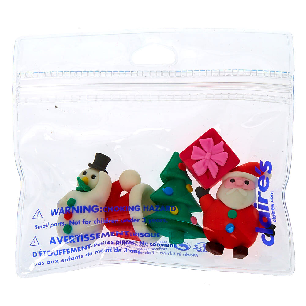 Christmas Erasers - 5 Pack,