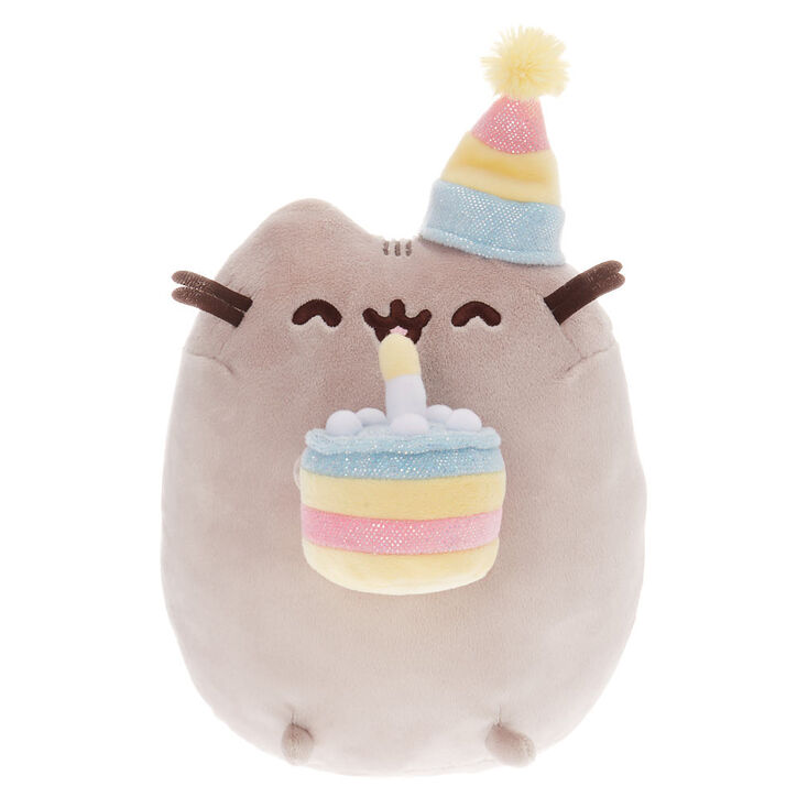 Pusheen&reg; Large Birthday Cake Plush Toy - Grey,